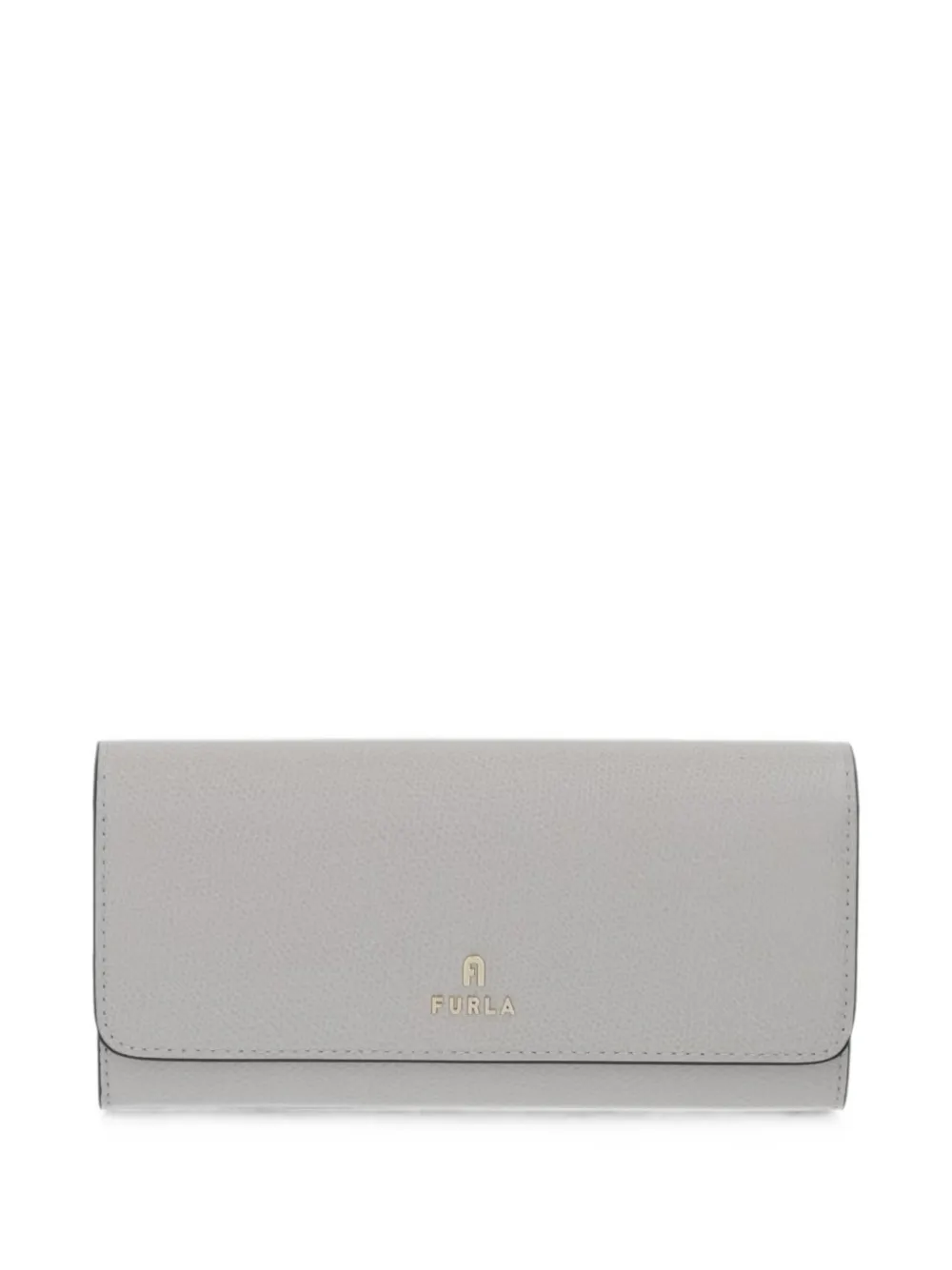 Furla logo-plaque foldover wallet - Grau