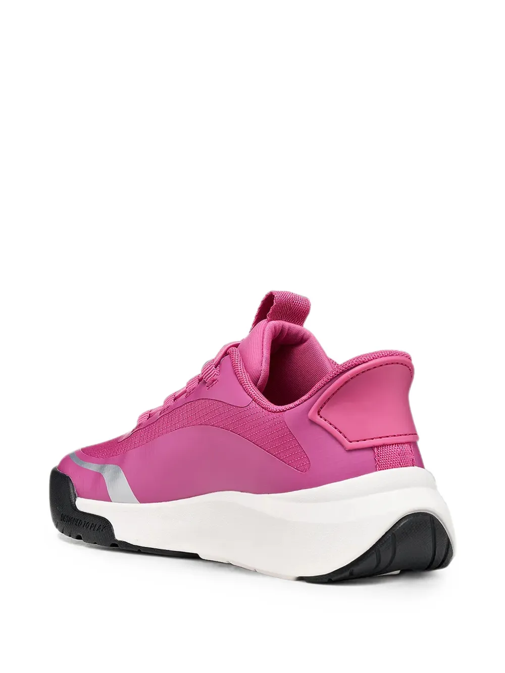 Geox Kids logo-print panelled sneakers Roze