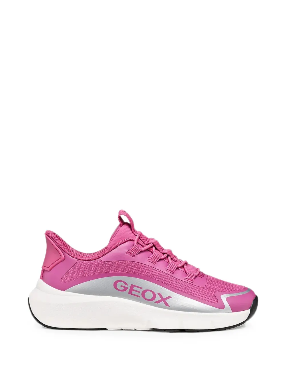 Geox Kids logo-print panelled sneakers Roze