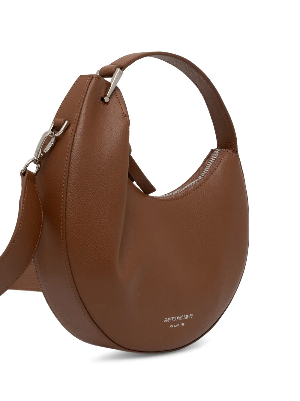 Emporio Armani 1981 leren mini-tas Bruin