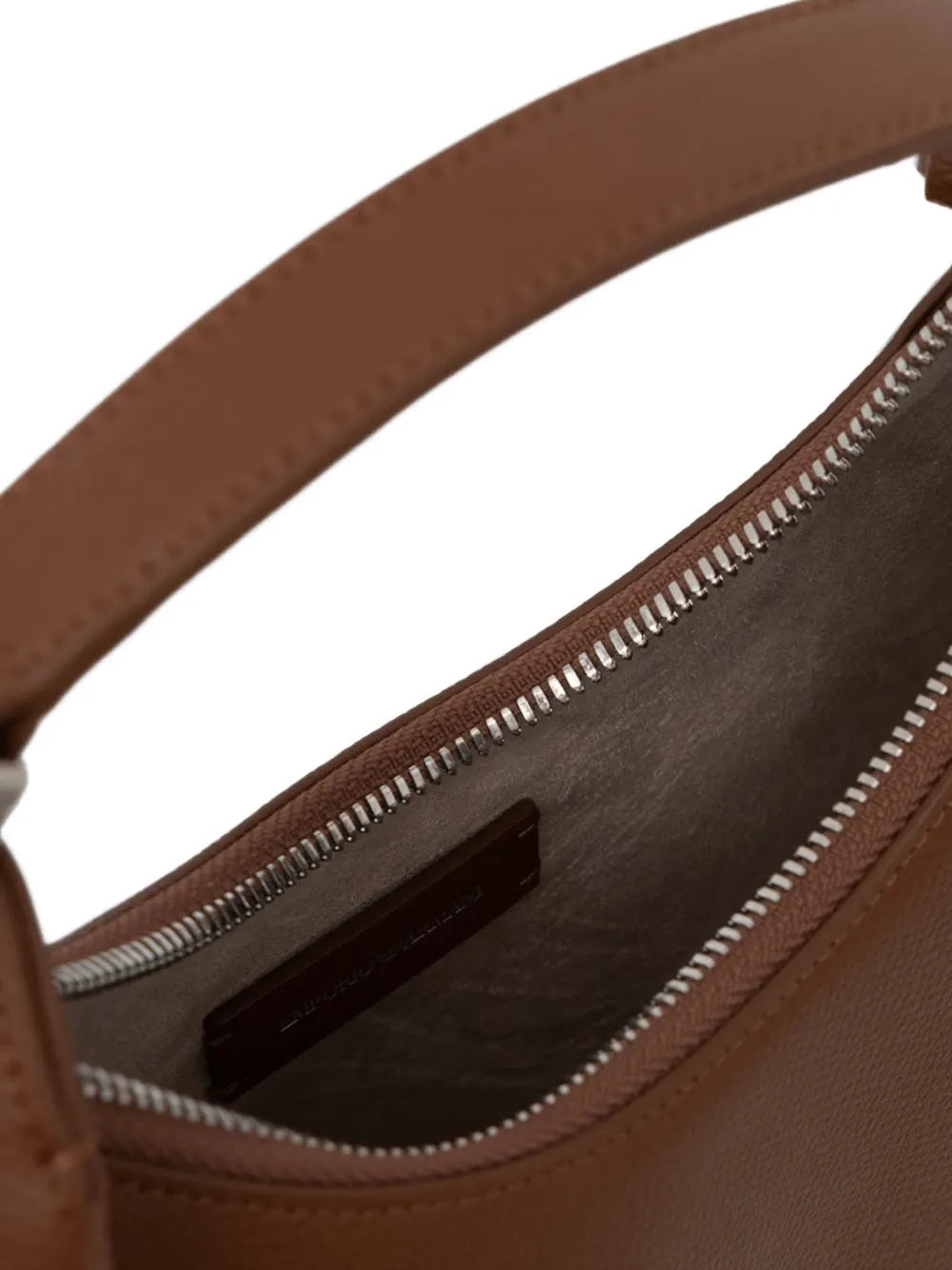 Emporio Armani 1981 leren mini-tas Bruin
