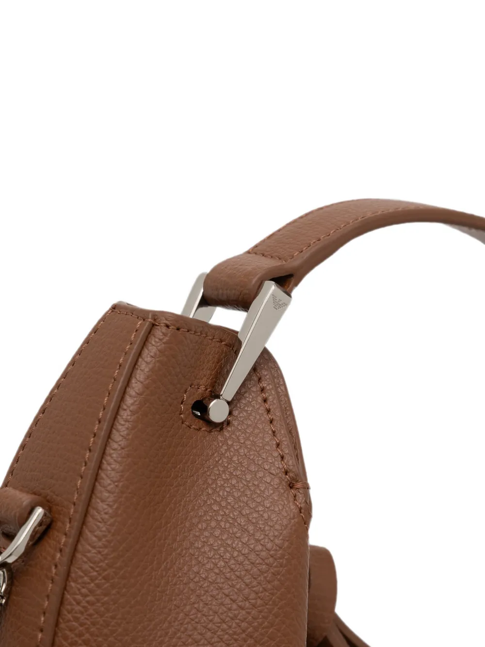 Emporio Armani 1981 leren mini-tas Bruin