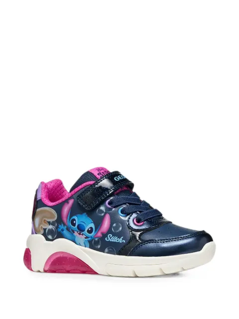 Geox Kids character-print touch-strap sneakers