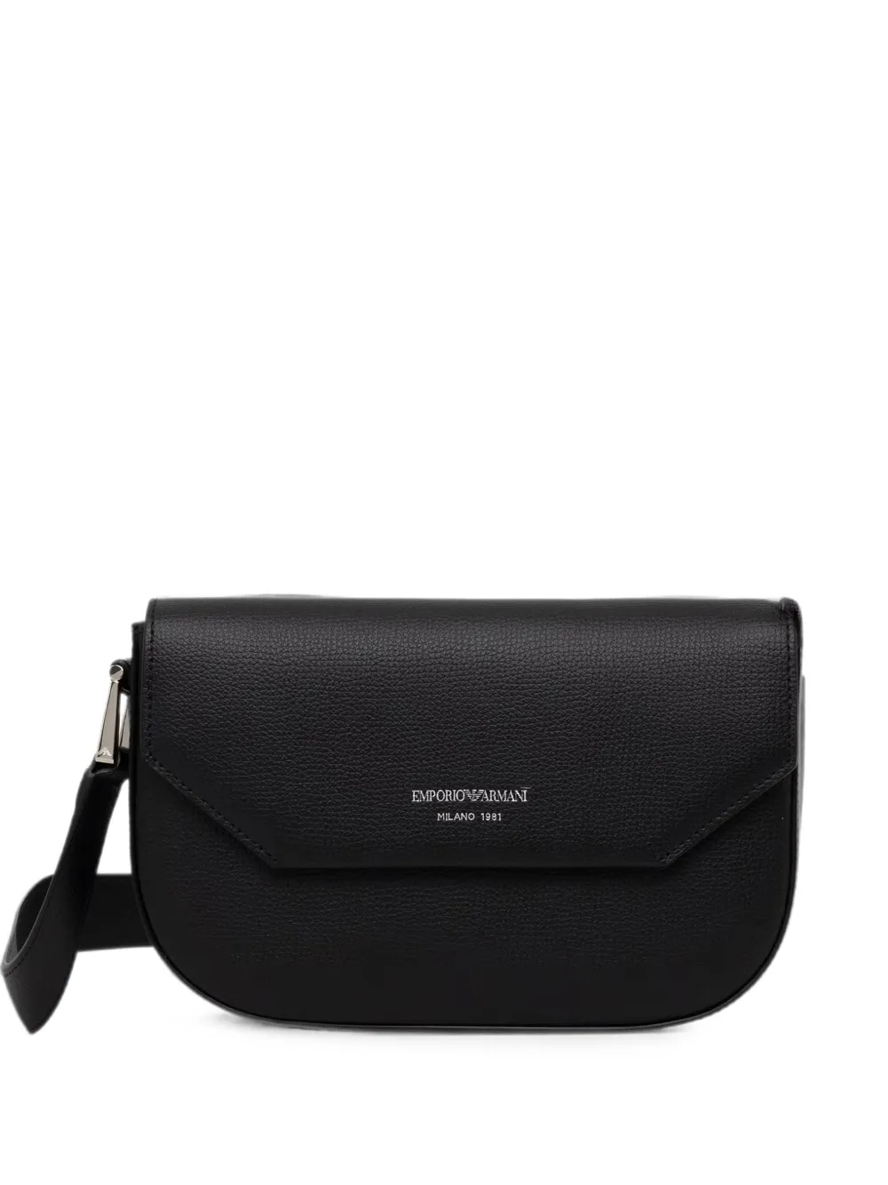 Emporio Armani 1981 mini leather shoulder bag - Black