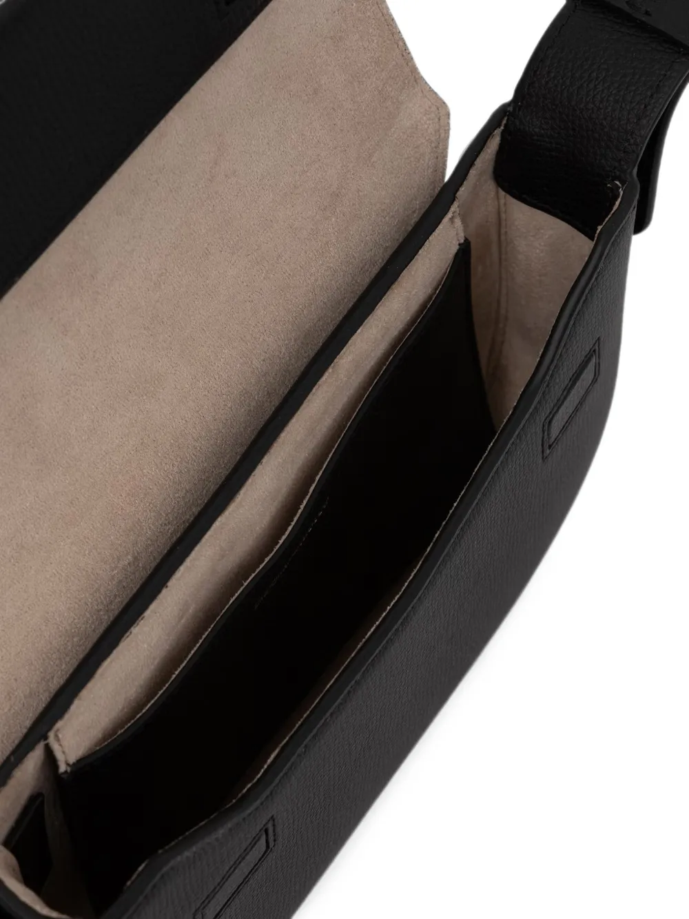 Emporio Armani 1981 leren mini-schoudertas Zwart