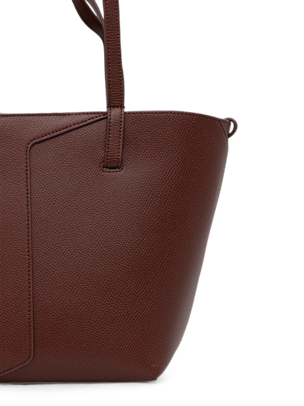 Emporio Armani 1981 leren schoudertas Rood