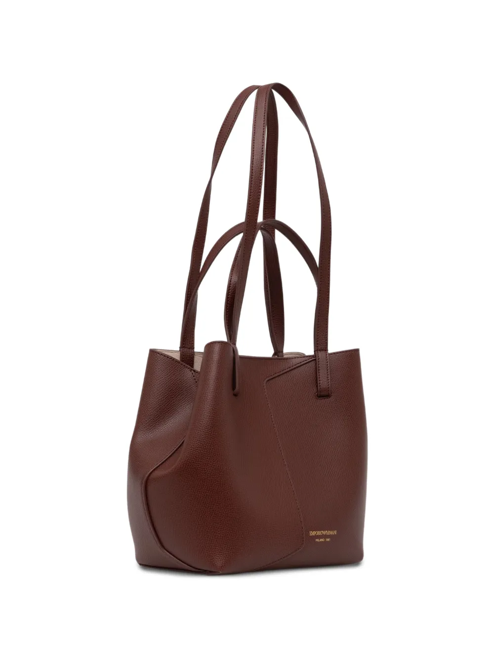Emporio Armani 1981 leather shoulder bag - Rosso