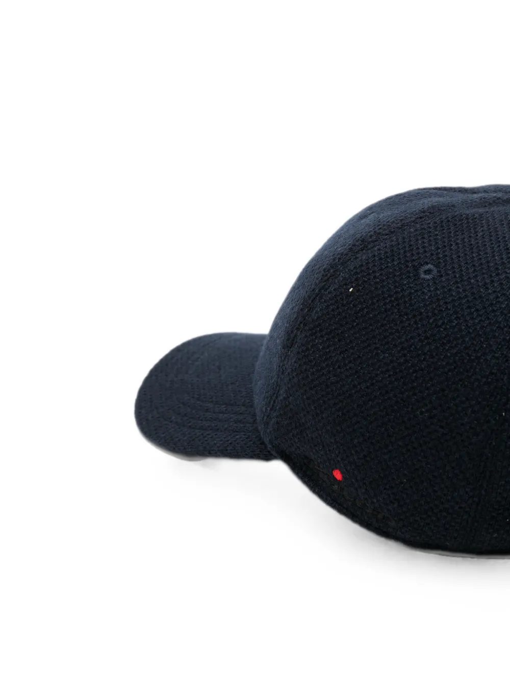 Kiton Wafelgebreide honkbalpet Blauw