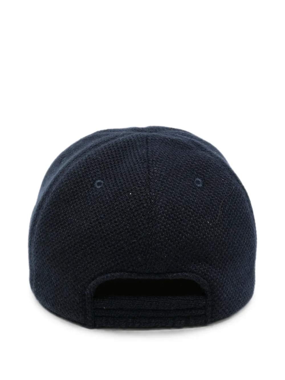 Kiton Wafelgebreide honkbalpet Blauw