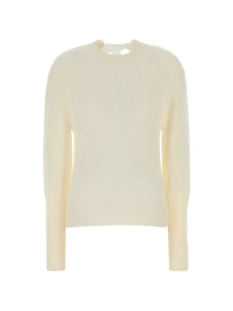 Lanvin bow-detail ribbed-cuff sweater