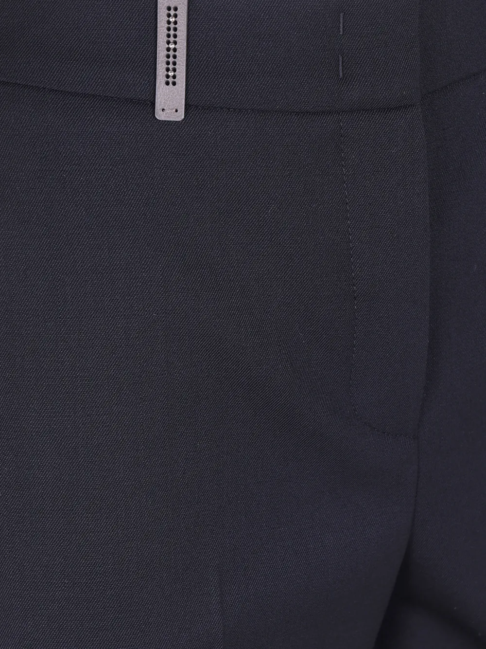 Peserico bead-embellished turn-up trousers Zwart