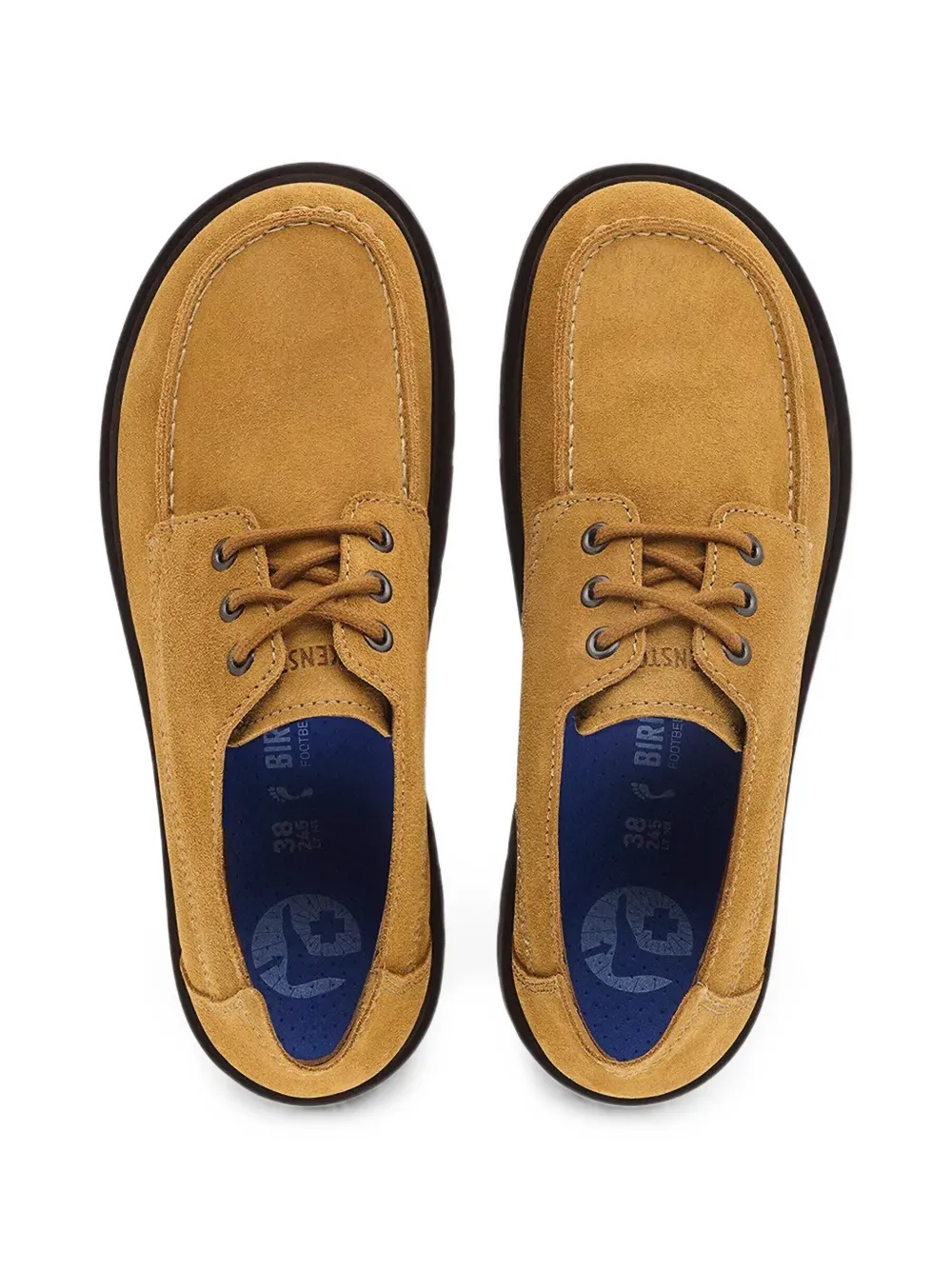 Birkenstock Highwood moc lace low Derby shoes Geel