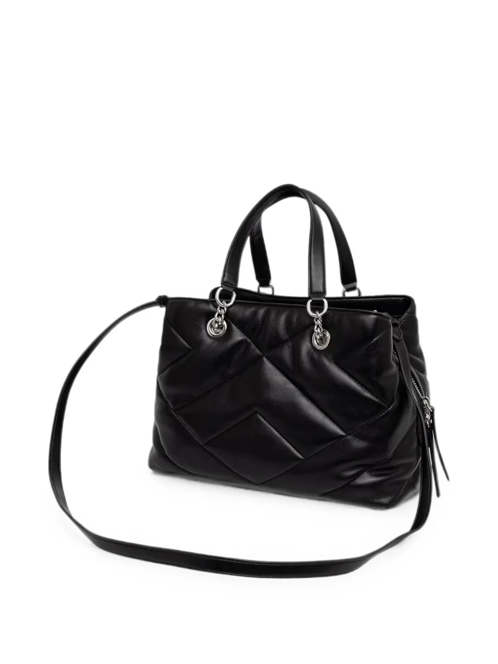 Armani Exchange Shopper met logoplakkaat Zwart