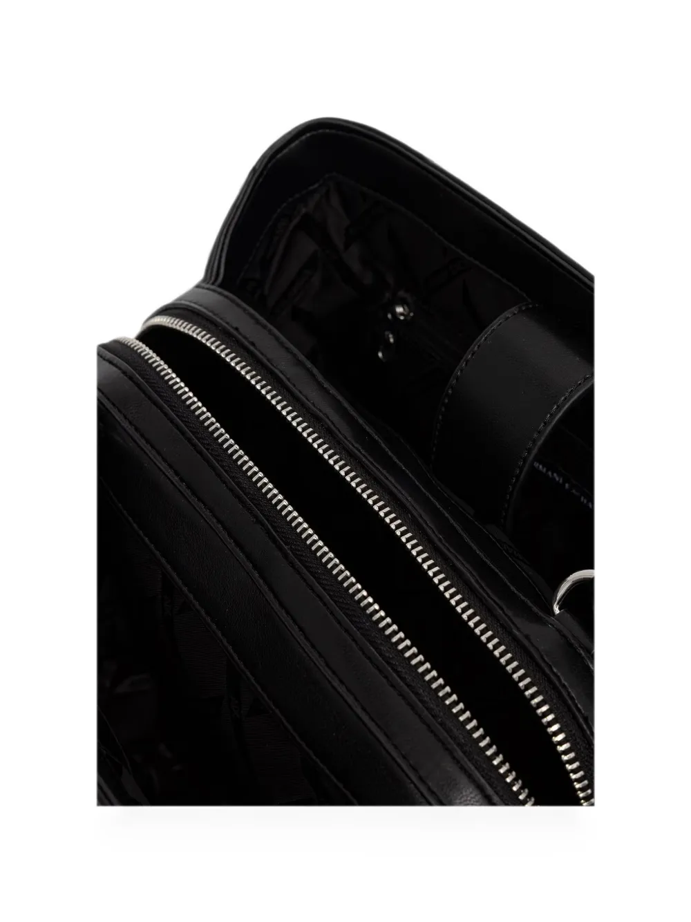 Armani Exchange Shopper met logoplakkaat Zwart