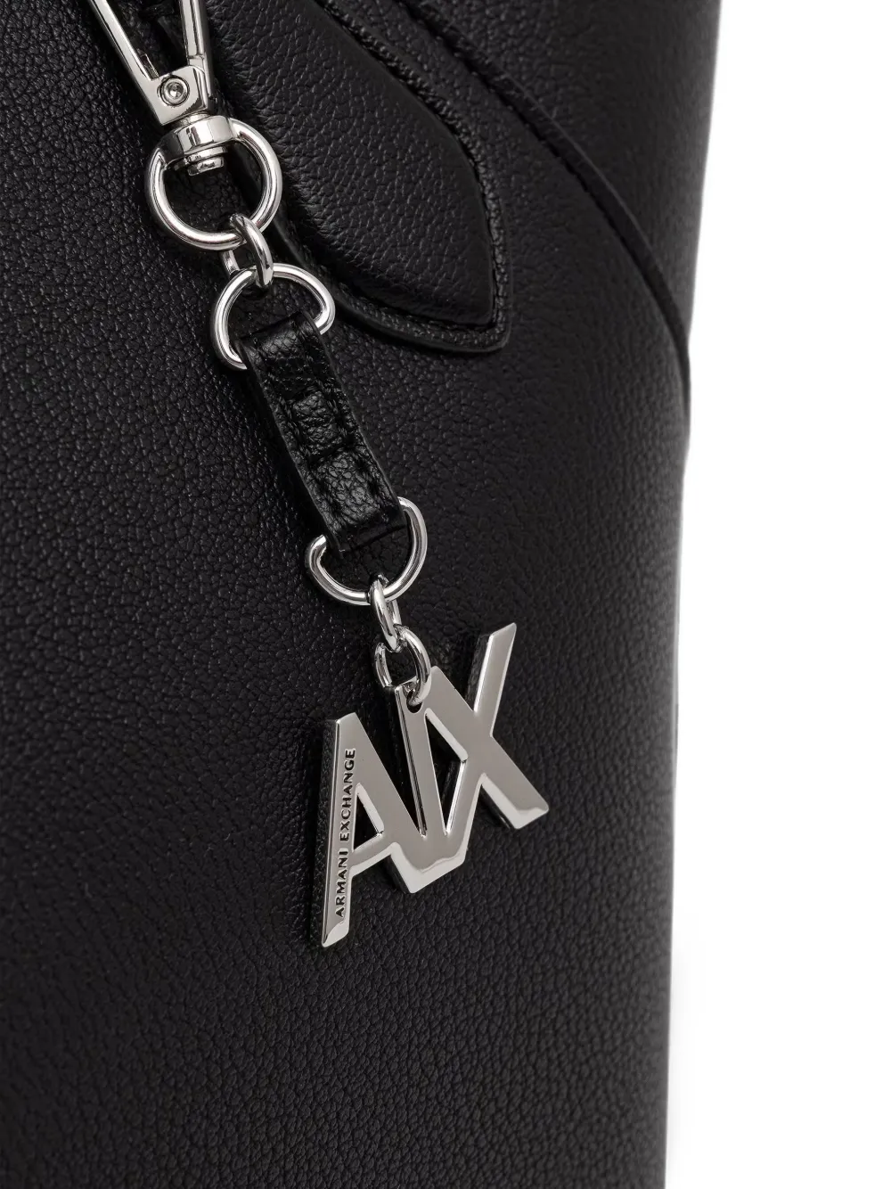 Armani Exchange Shopper met logobedel Zwart
