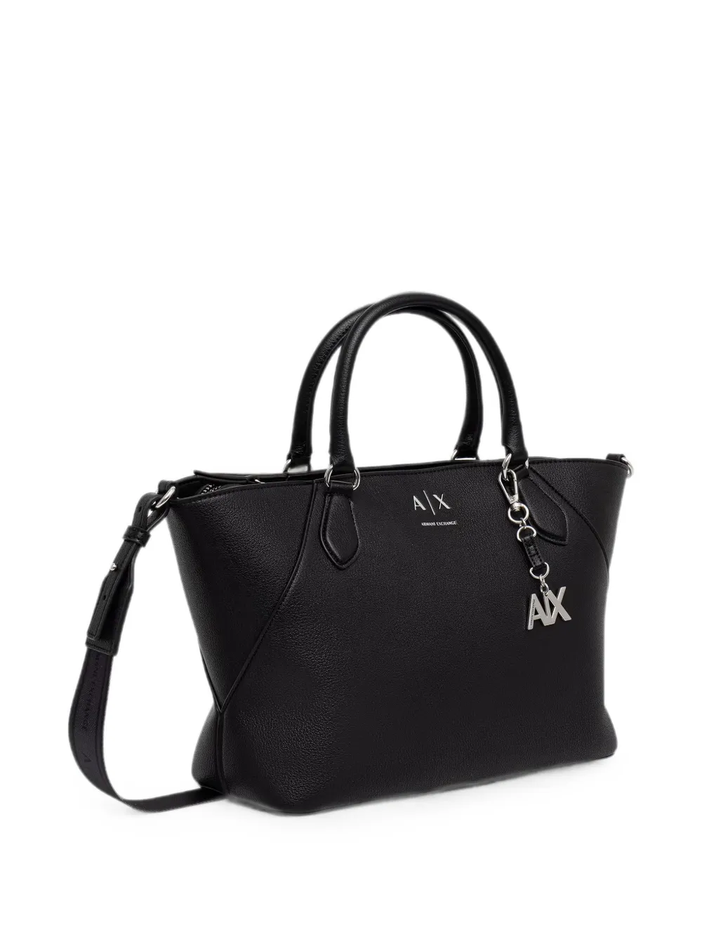 Armani Exchange Shopper met logobedel Zwart