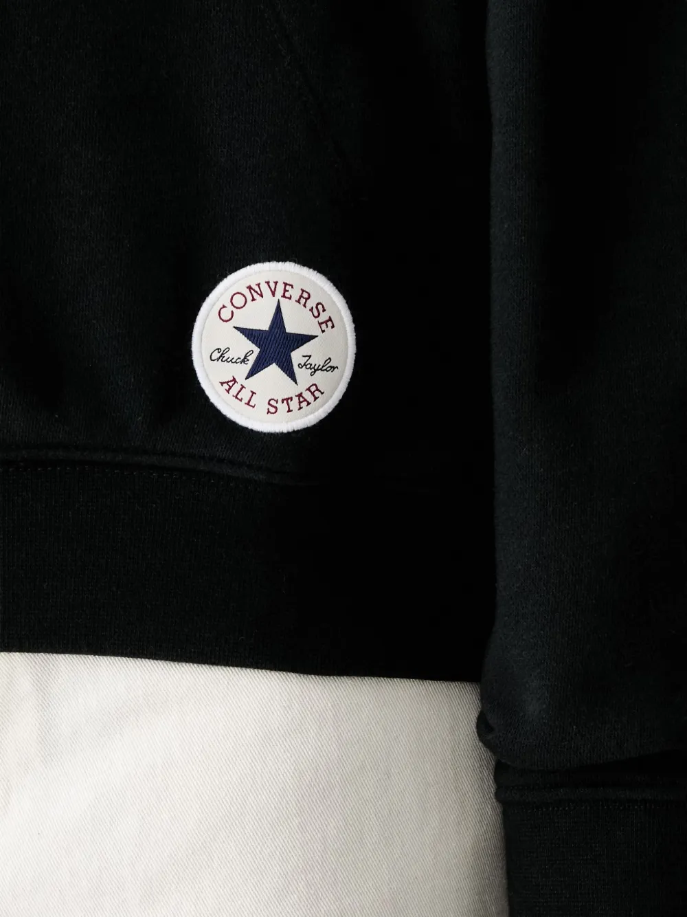 Converse Chuck Taylor pullover hoodie met patch Zwart