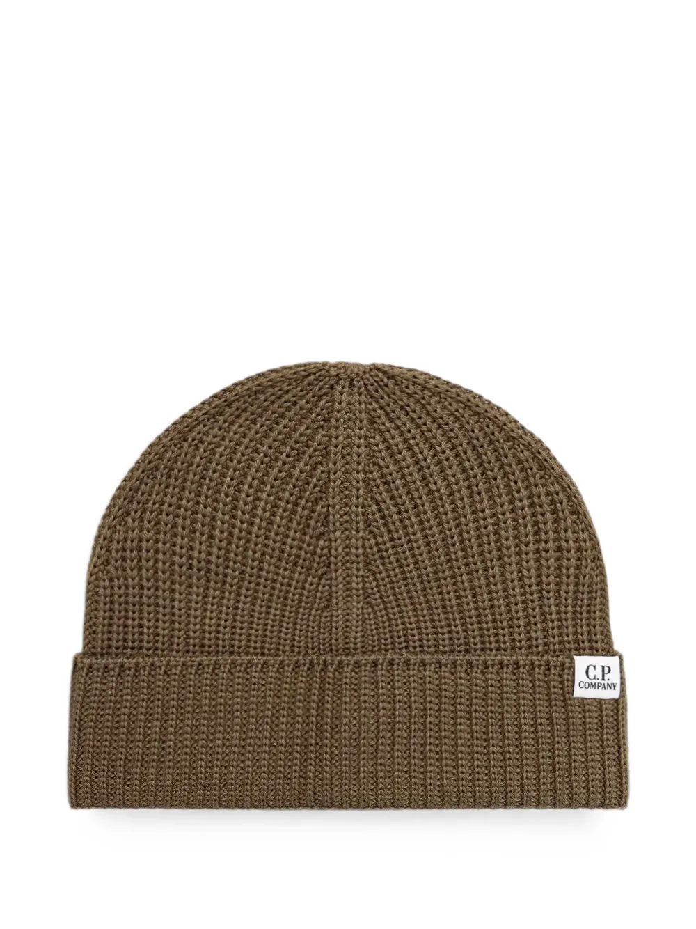 C.P. Company ribbed-knit beanie hat - Marrone
