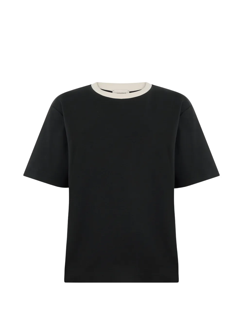 Weekend Max Mara logo-print contrast-trim T-shirt - Schwarz