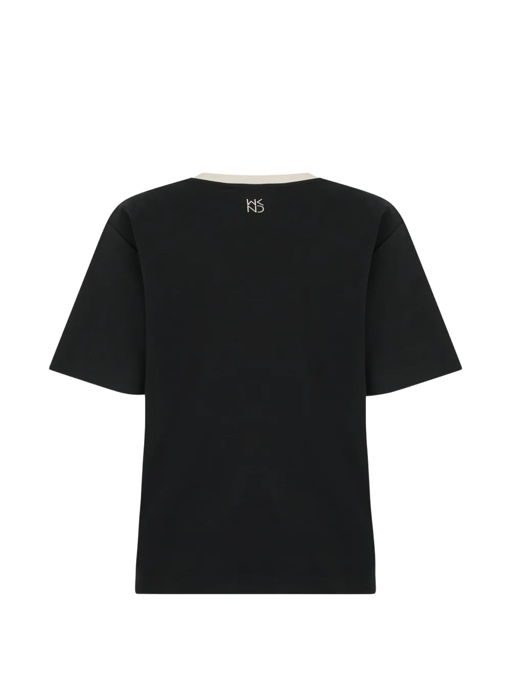 Weekend Max Mara T-shirt met contrasterende afwerking Zwart