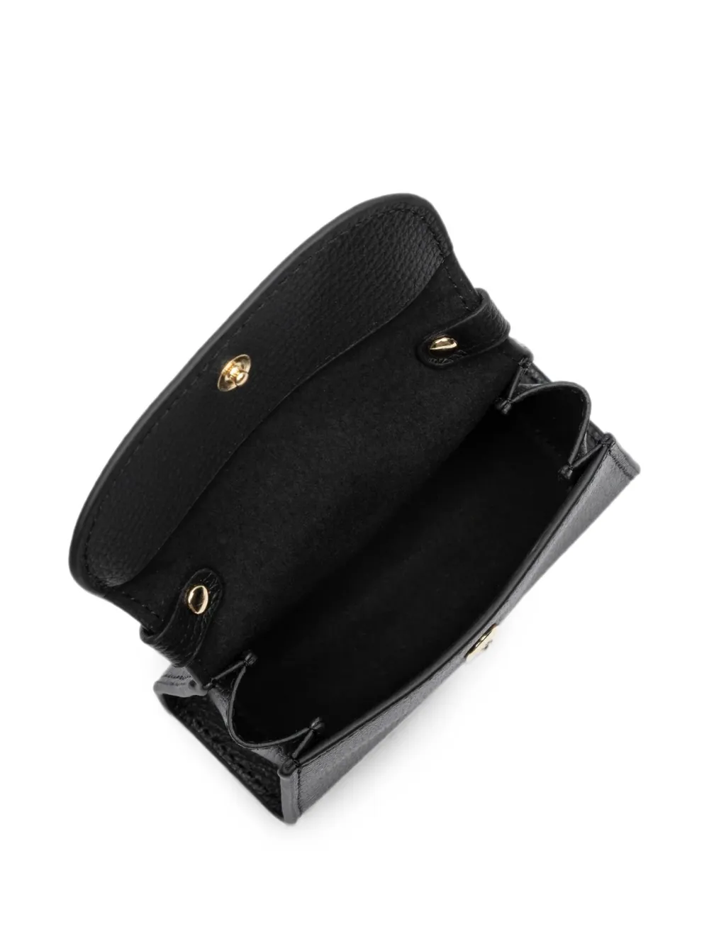 Lancaster PM Sierra shopper van bewerkt leer Zwart