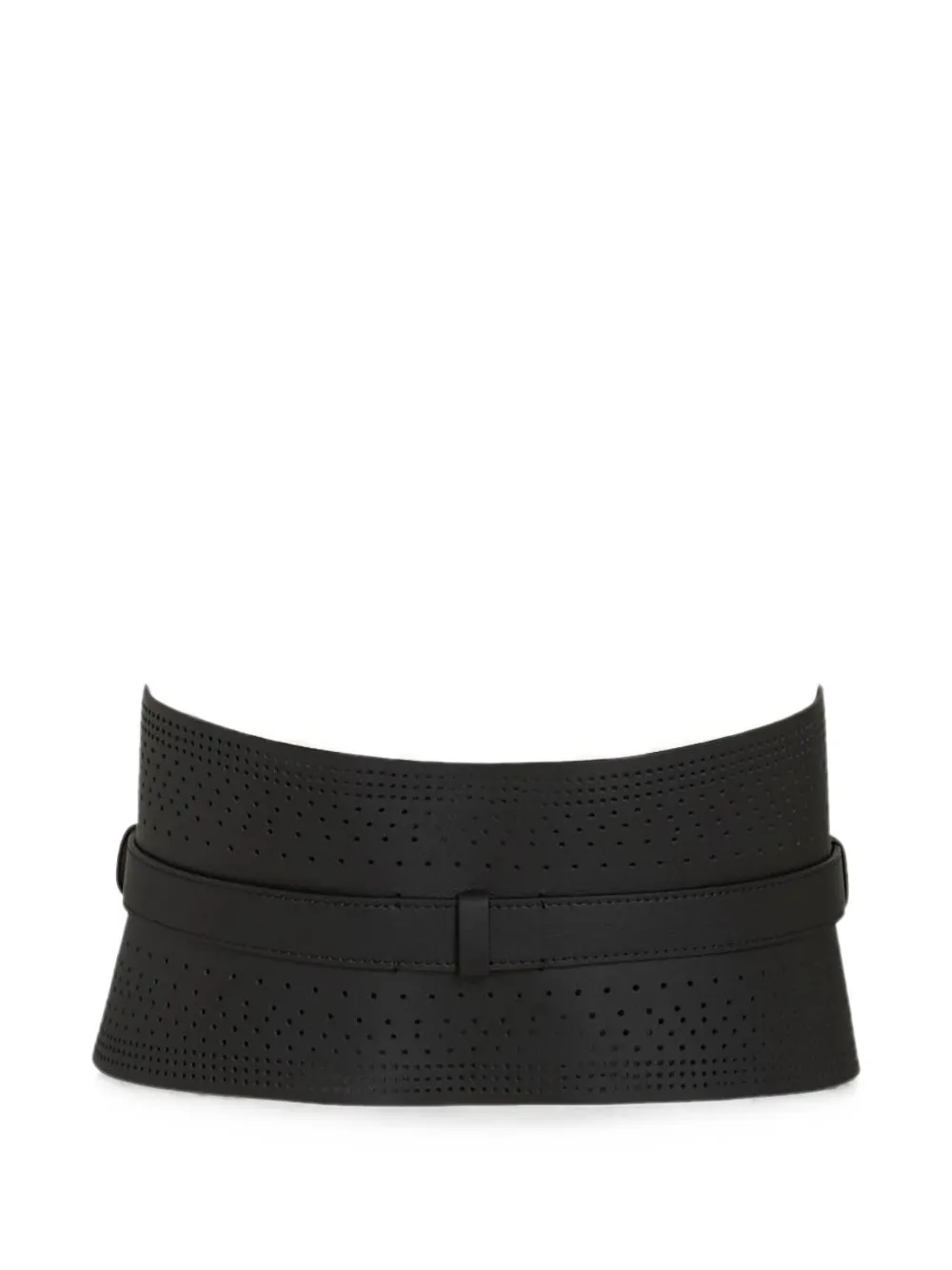 Karl Lagerfeld K Autograph tailleriem met geperforeerde details Zwart