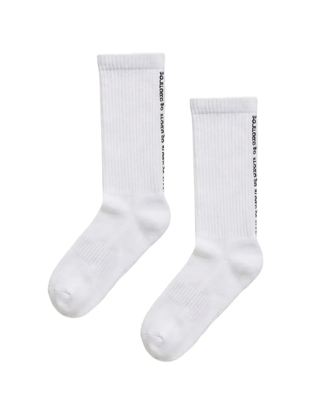 Wolford Logo-detail Circular-knit Socks In White