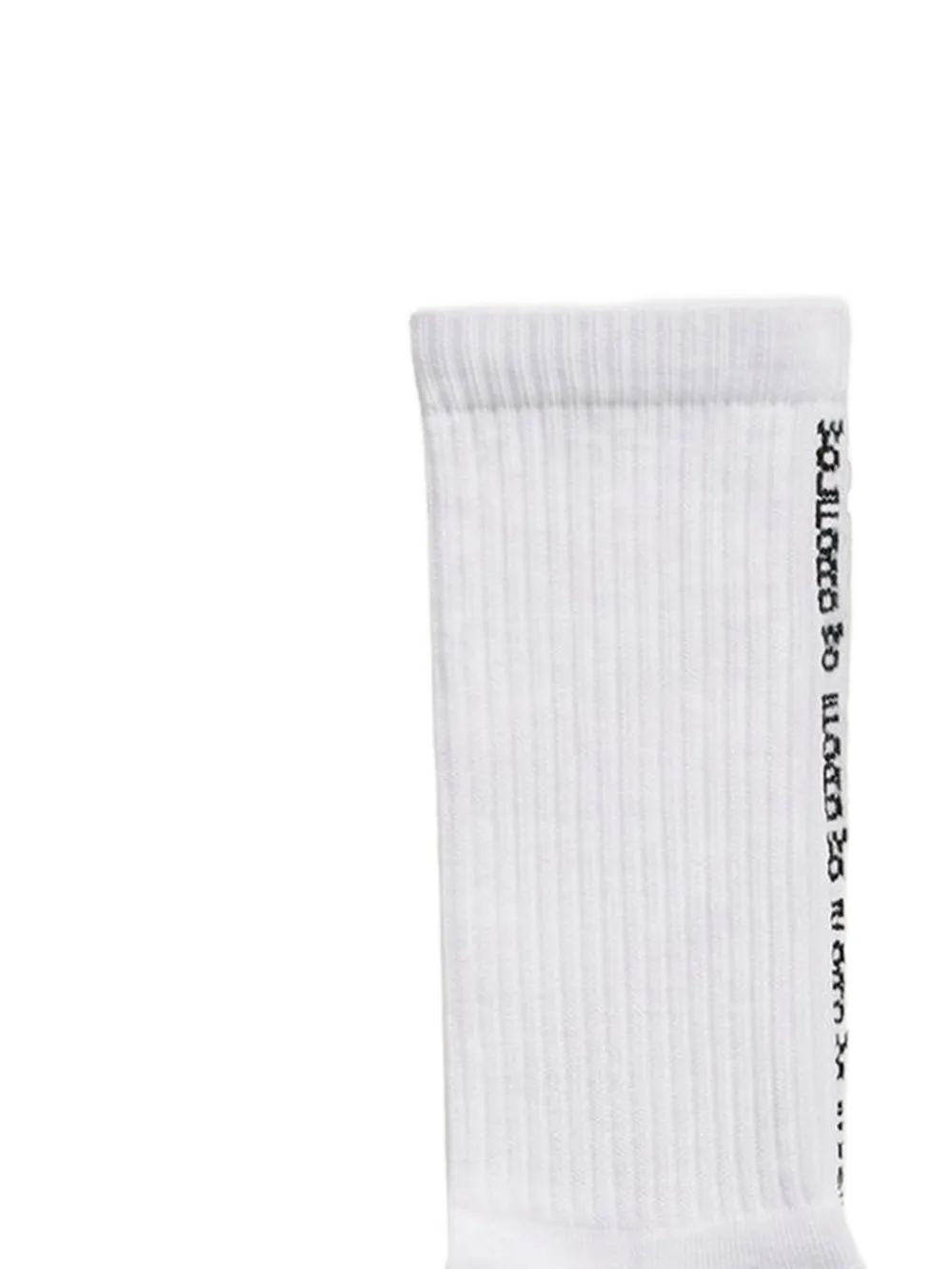 Wolford Rond gebreide sokken met logo-detail Wit