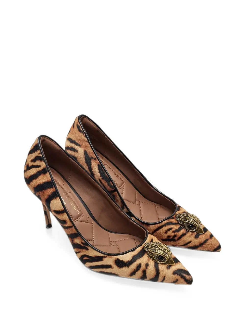 Kurt Geiger London Belgravia Eagle animal-print pumps Bruin