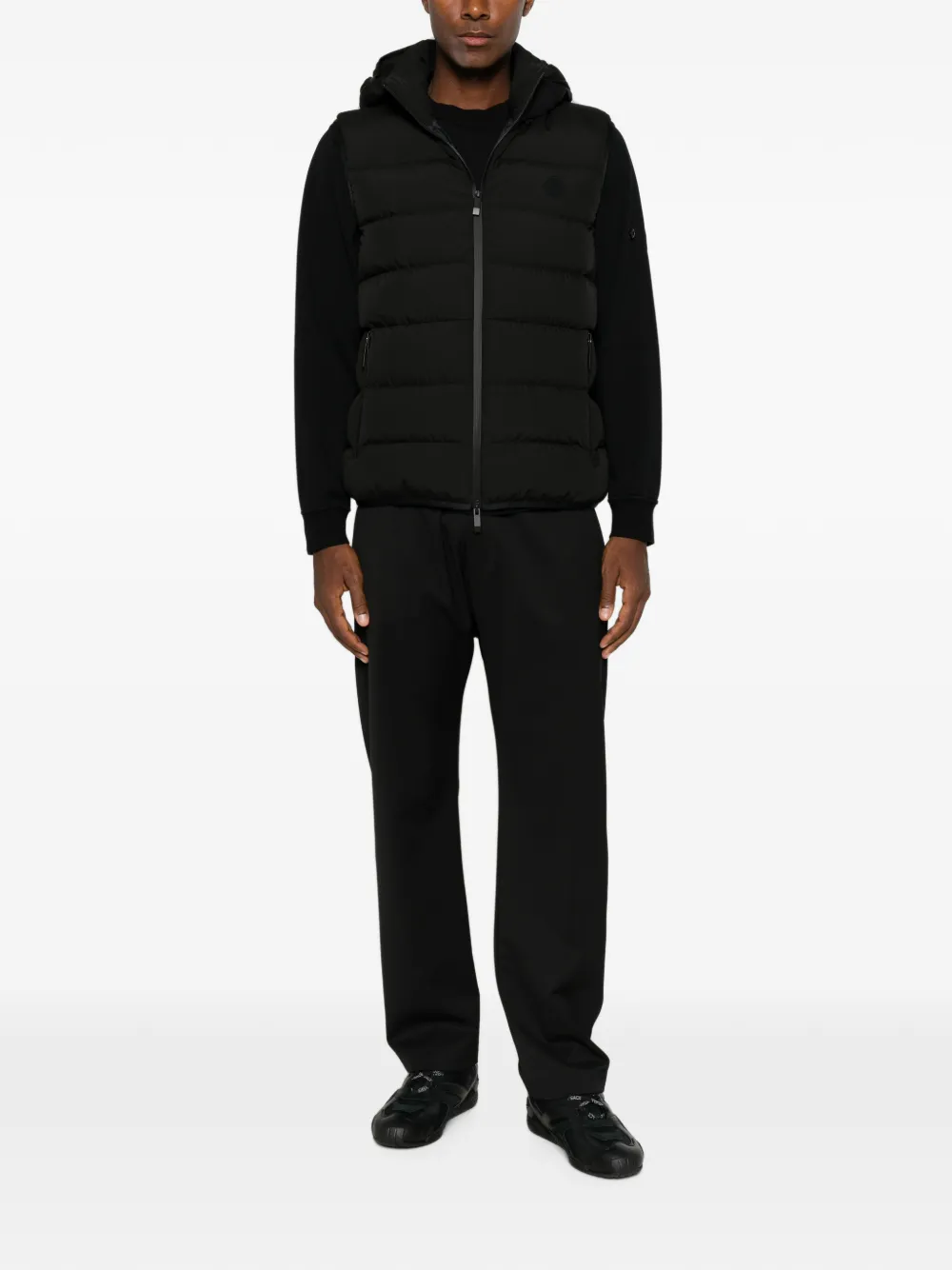Moncler Arinella gewatteerde gilet Zwart