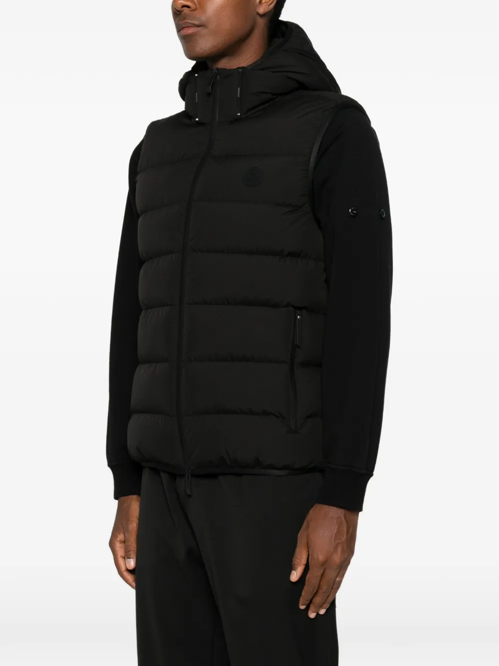 Moncler Arinella gewatteerde gilet Zwart