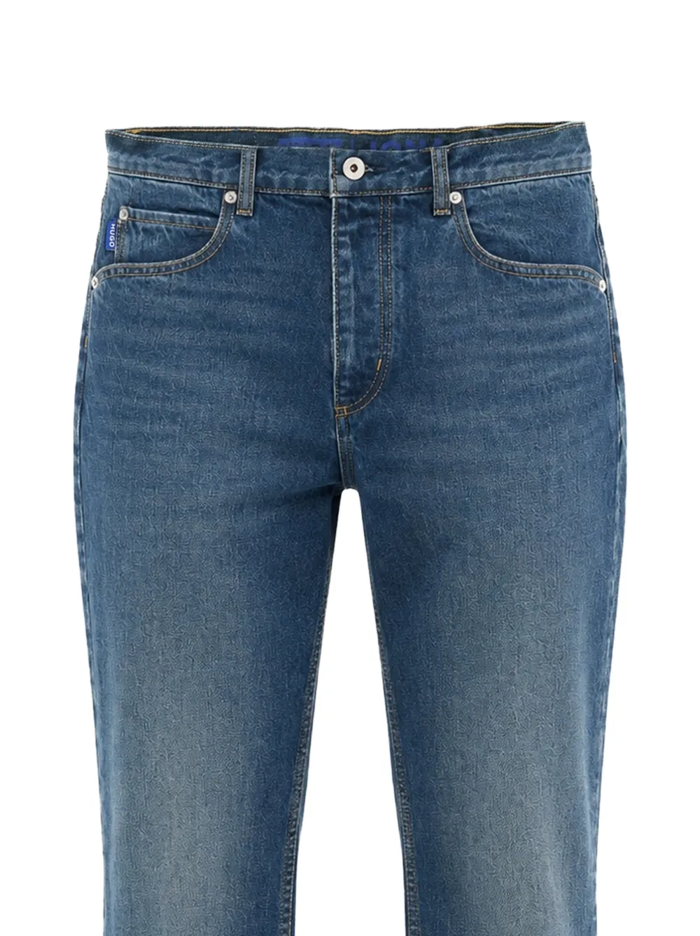 HUGO Jeans met vervaagd-effect Blauw