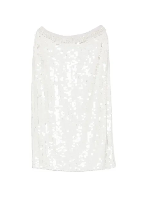 P.A.R.O.S.H. sequin-embellished midi skirt