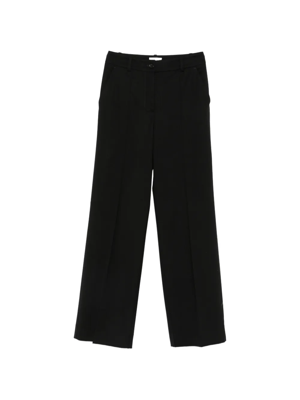 P.A.R.O.S.H. pressed-crease straight-leg trousers - Black