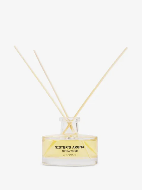 Sister’s Aroma tonka wood glass reed diffuser
