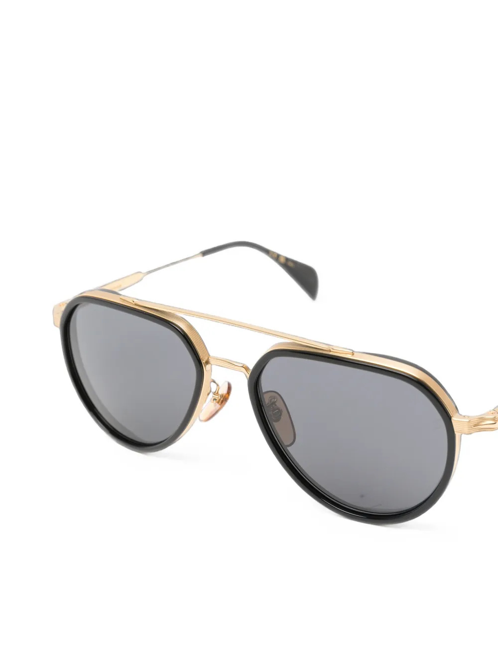 Eyewear by David Beckham Zonnebril met piloten montuur Goud