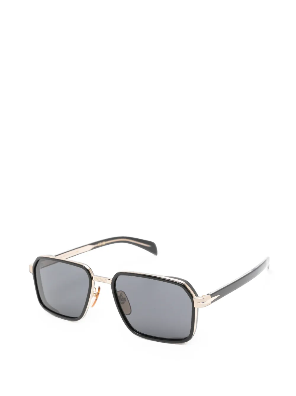 Eyewear by David Beckham Zonnebril met geometrisch montuur Zwart