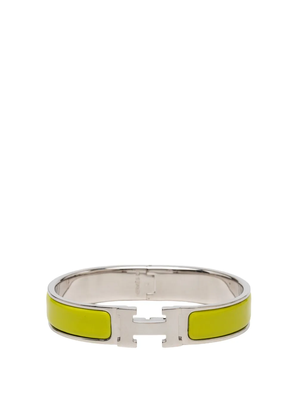 Hermès Pre-Owned 2000-2026 Narrow Enamel Clic H Bracelet GM costume bracelet - Gelb