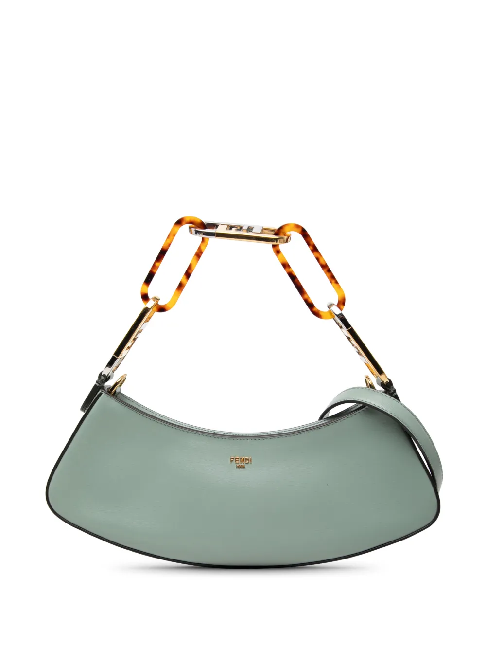 Fendi Pre-Owned 2010-2026 Leather O Lock Swing satchel - Green