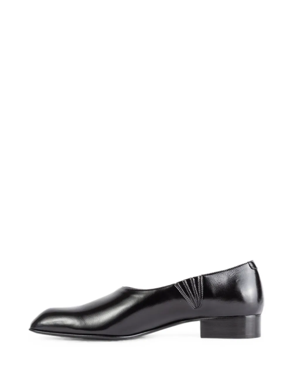 KHAITE Colt slip-on loafers Zwart