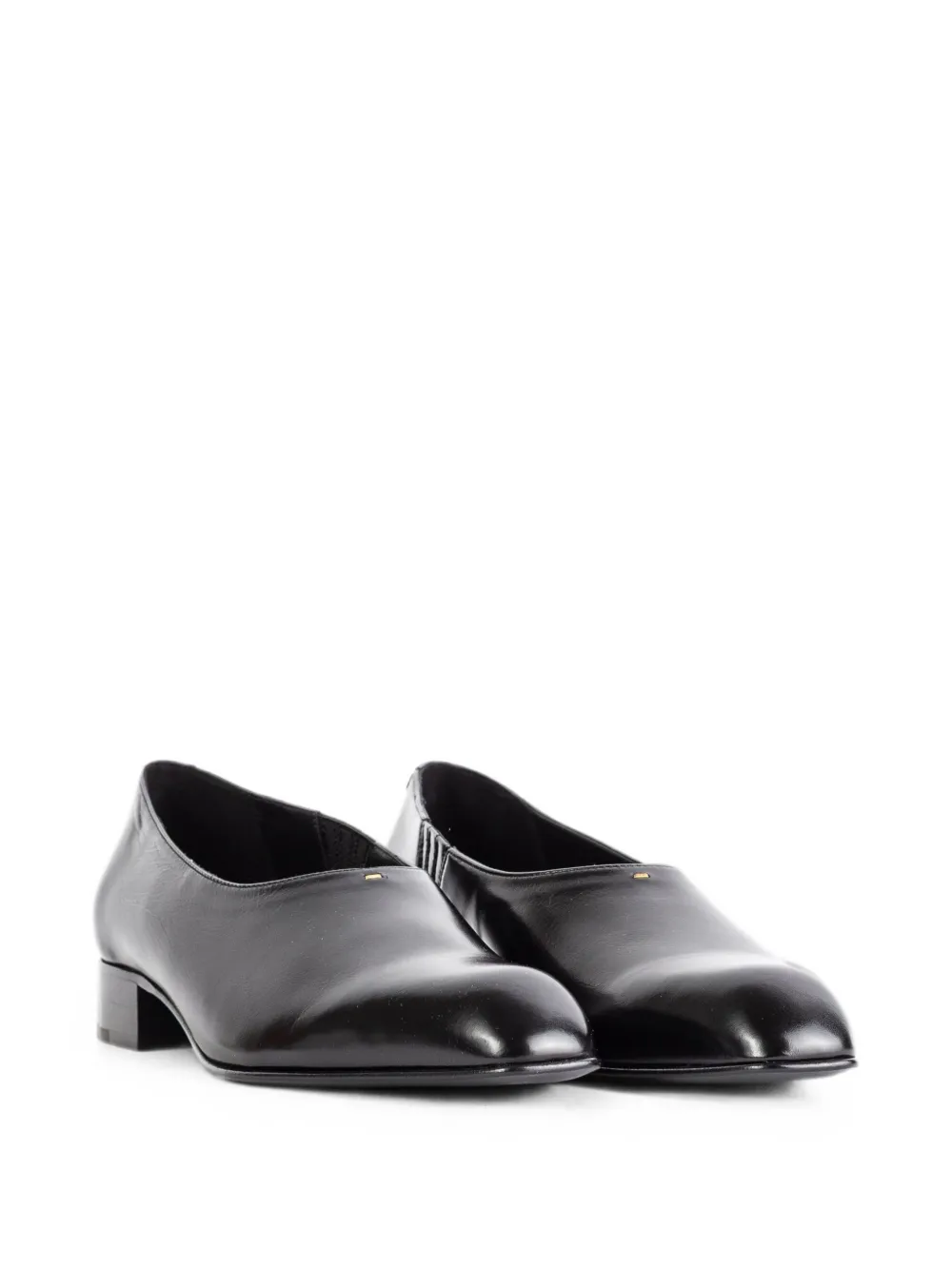 KHAITE Colt slip-on loafers Zwart