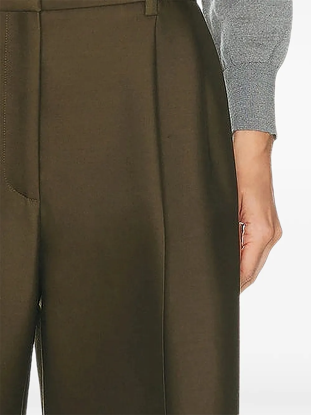 KHAITE Auggie shorts Groen