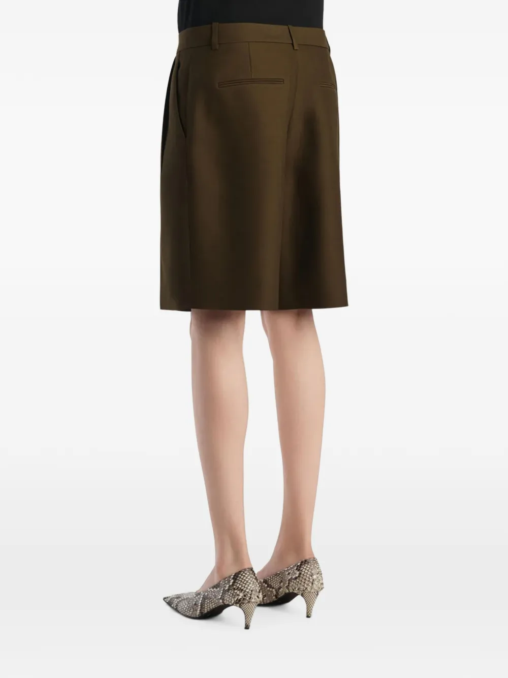 KHAITE Auggie shorts Groen