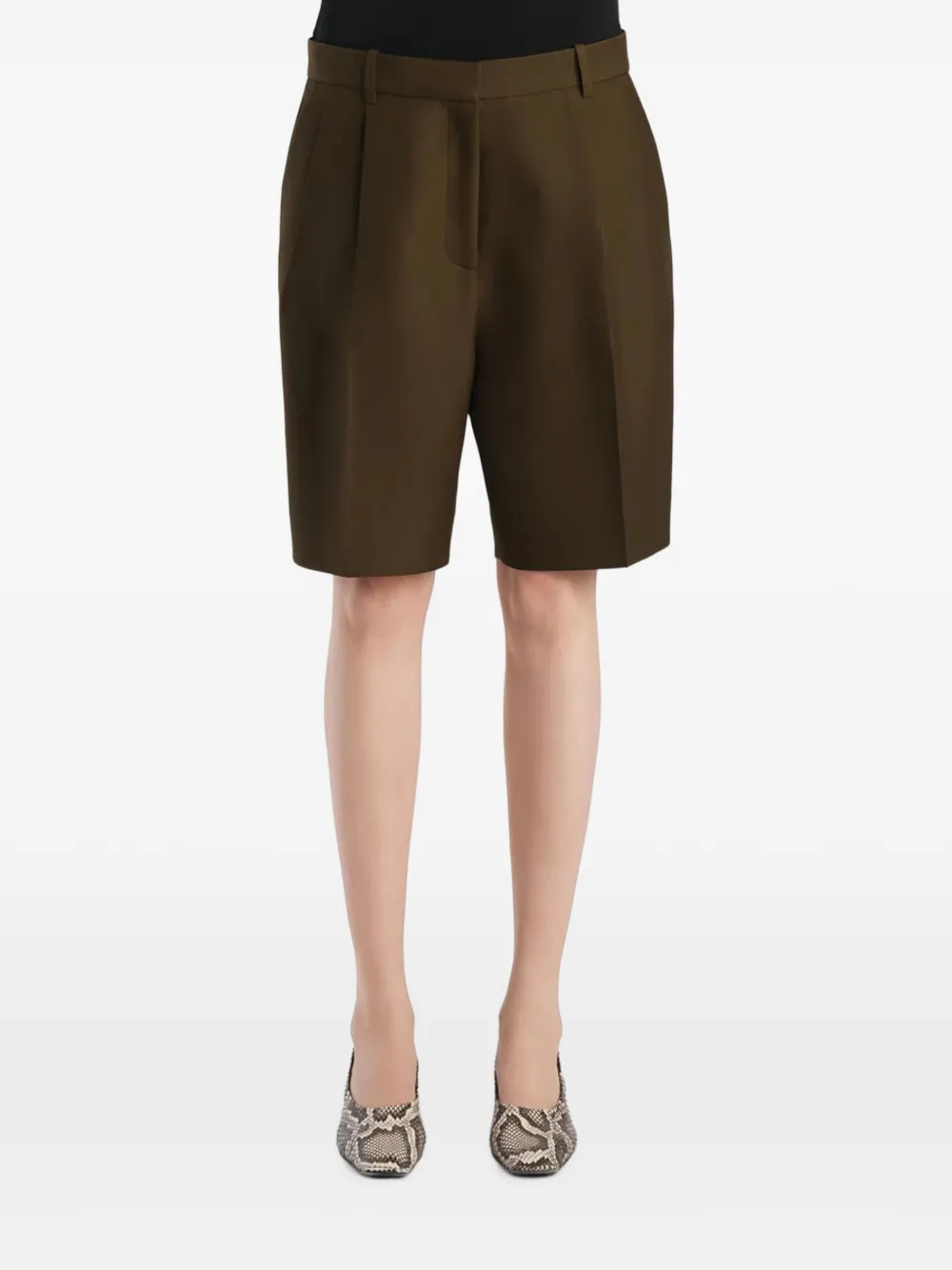KHAITE Auggie shorts Groen