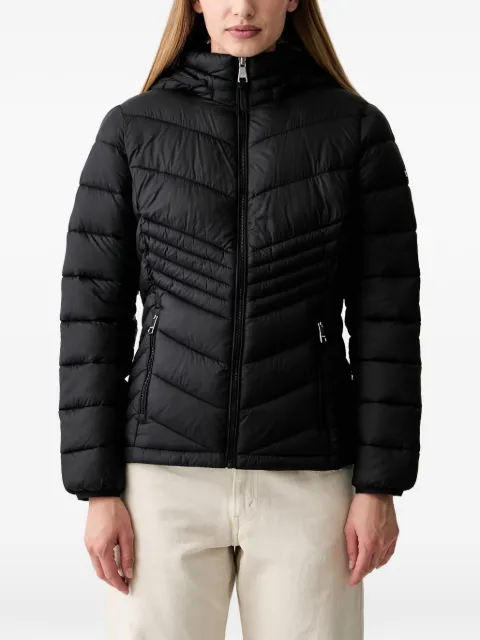 DKNY quilted hooded jacket
