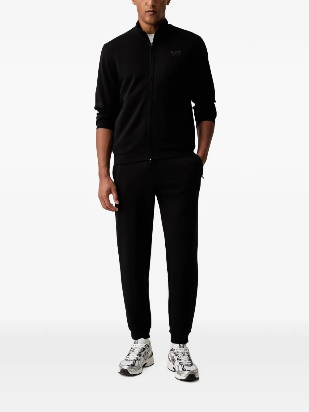 Ea7 Emporio Armani Trainingspak met logoprint Zwart