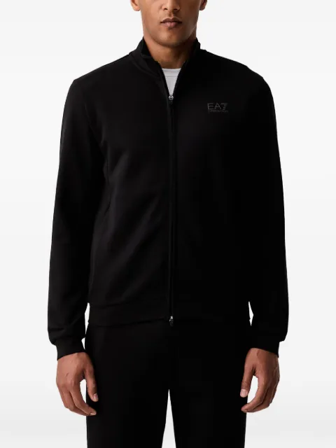 Ea7 Emporio Armani logo-print zip-up tracksuit