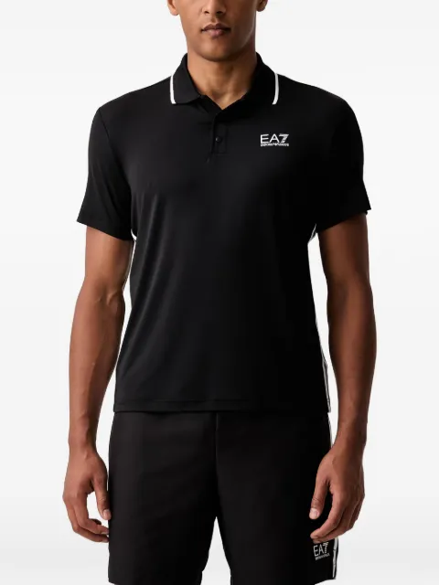 Ea7 Emporio Armani Ventus7 logo-print polo shirt