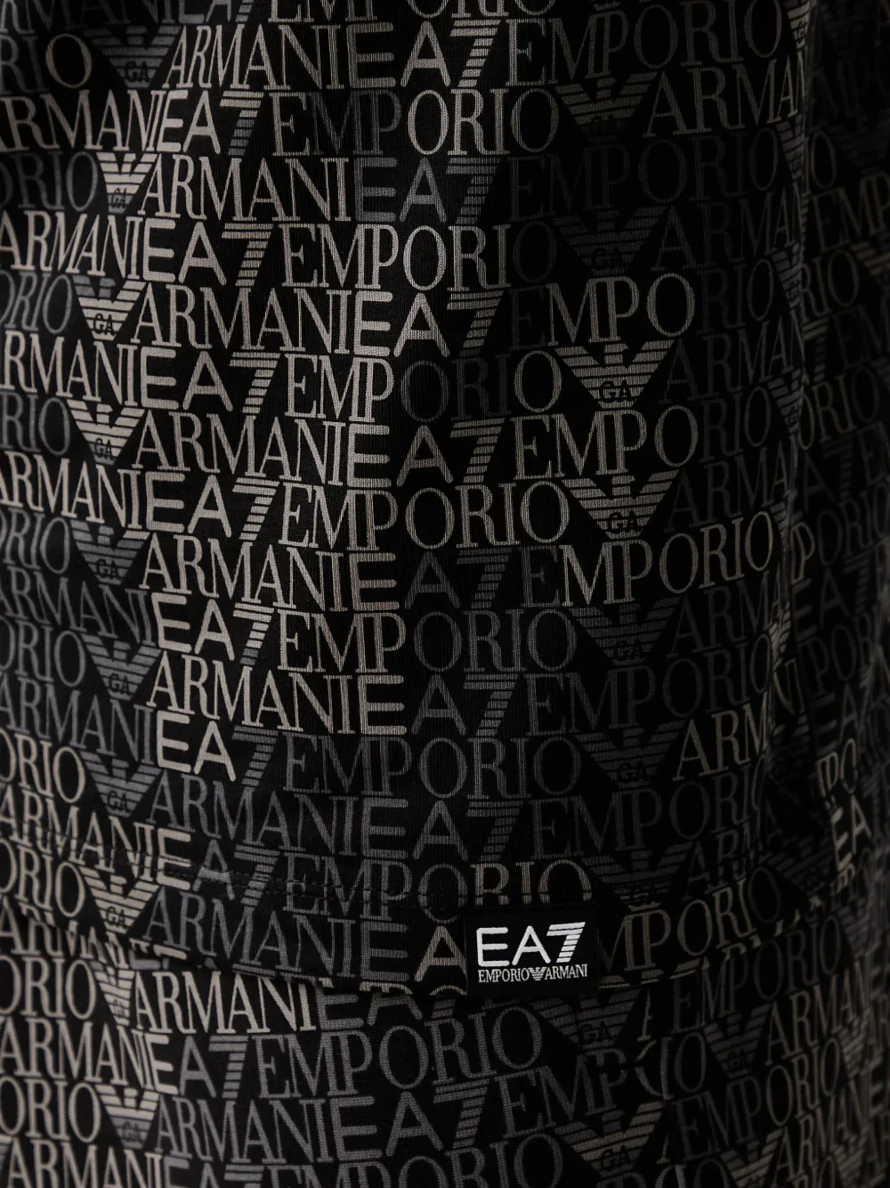 Ea7 Emporio Armani T-shirt met logoprint Zwart