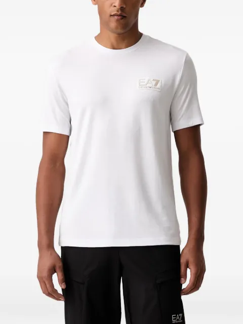 Ea7 Emporio Armani logo-patch T-shirt